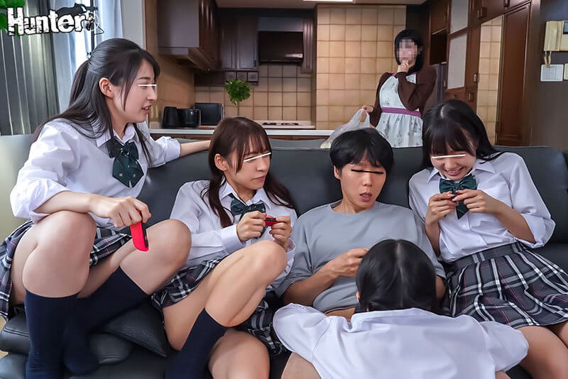 av japan น้องสาวพาเพื่อนมาเที่ยวที่บ้าน HUNTC-514 2