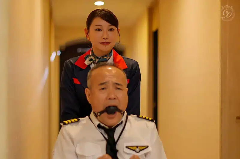 jav แอร์โอสเตสงดบินเลขขอฟินกับกัปตัน DLDSS-543 4